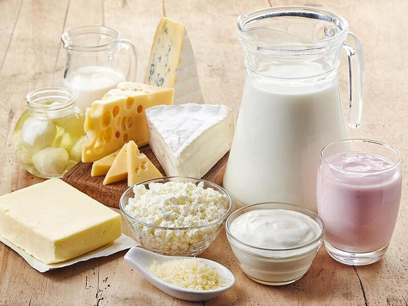 Các thực phẩm bơ sữa chứa nhiều vitamin D