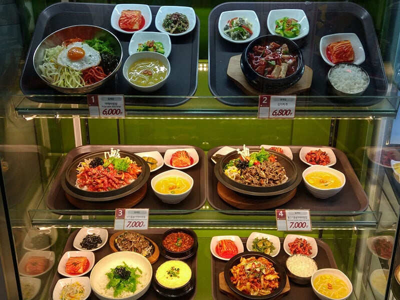 Mô hình đồ ăn giả tại Hàn điểm đặc biệt của ẩm thực Hàn Quốc