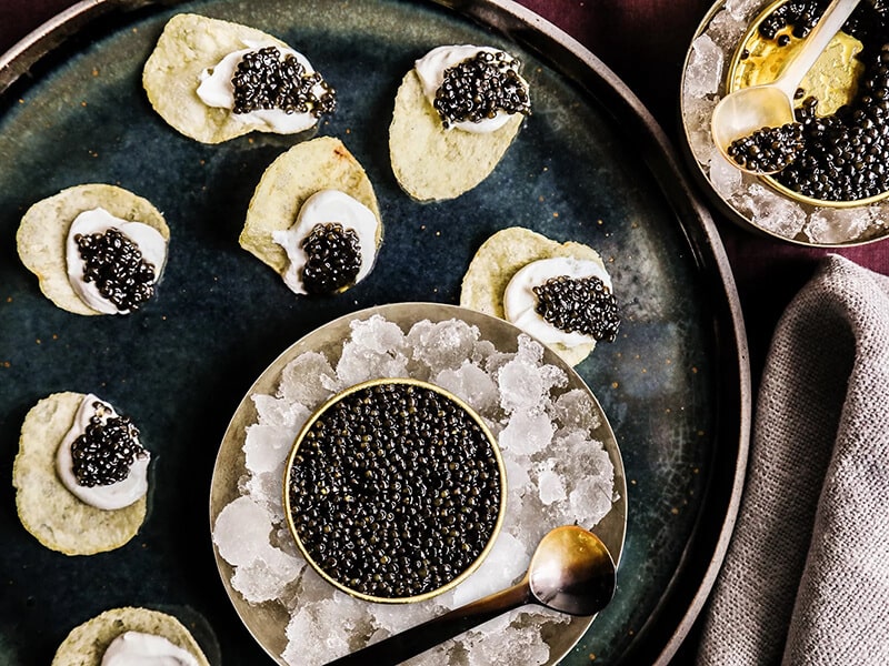 Nhiệt độ lý tưởng đểăn trứng cá muối caviar Tomimarkets