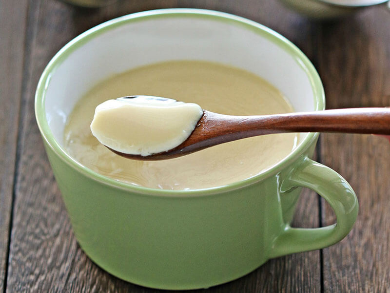 Pudding sữa với gừng hấp