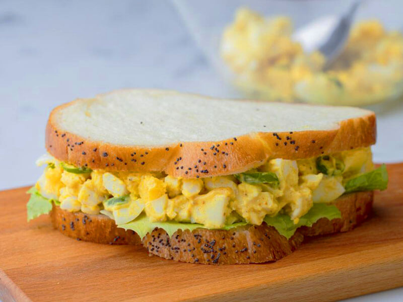 Sandwich kẹp trứng mẹo vặt nấu nướng