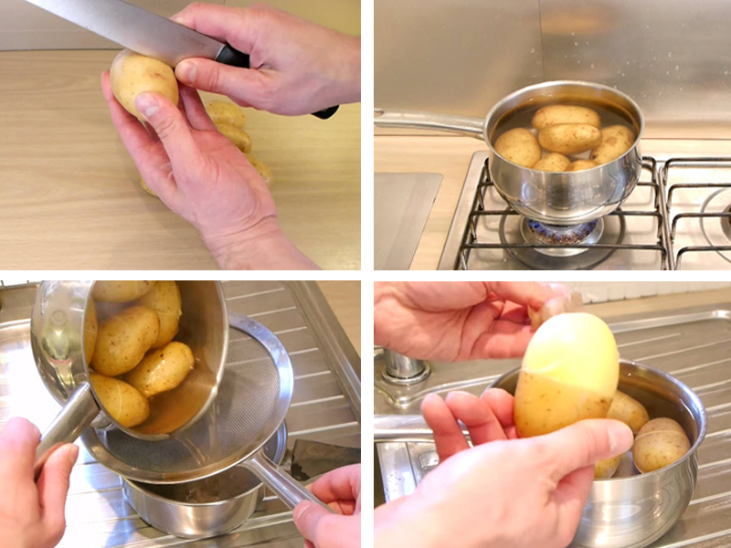 Mẹo vặt với khoai tây: cách tách vỏ khoai tây nhanh