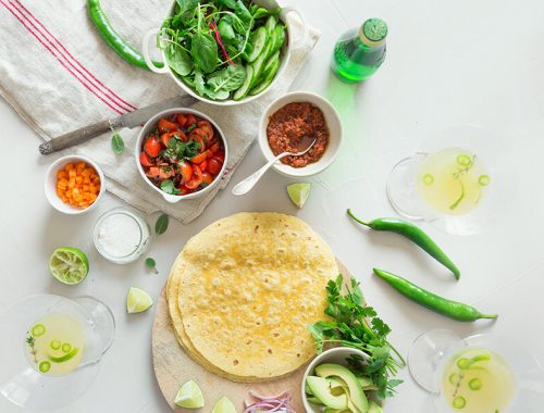 Cách làm tacos rau