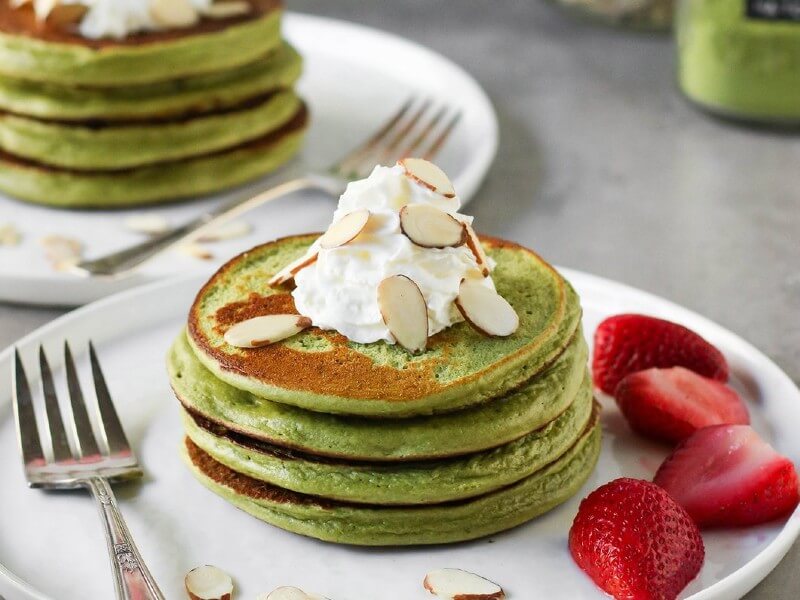 cách làm pancake matcha trà xanh